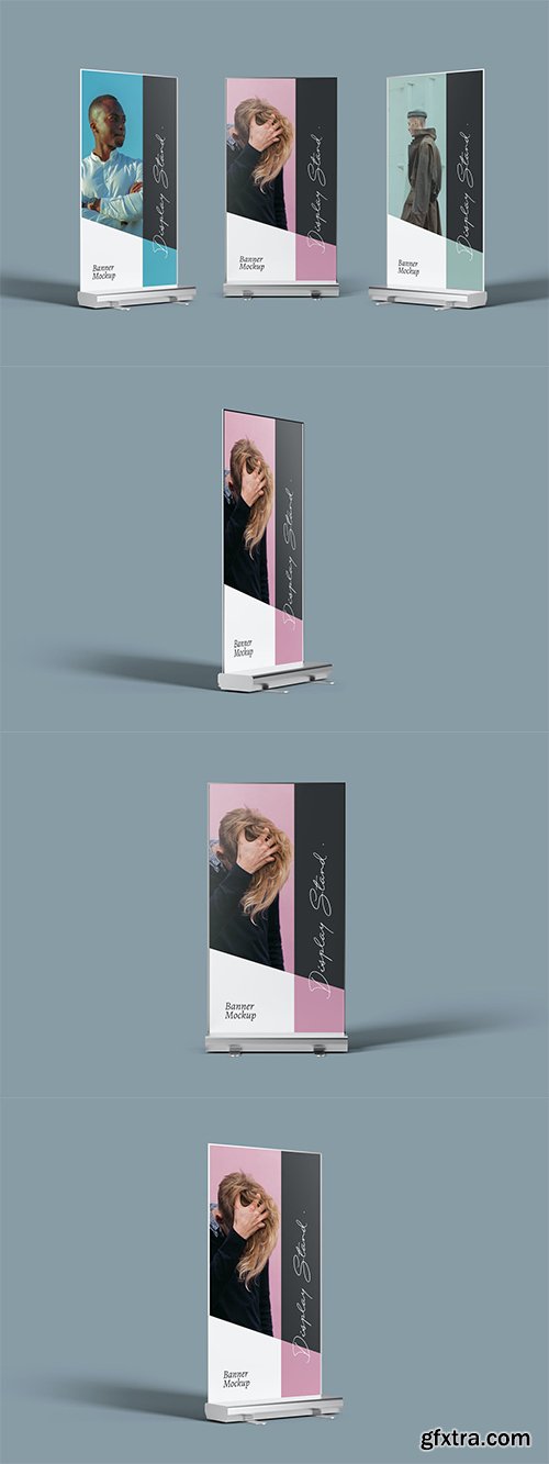 Display Stand Banner Mockups