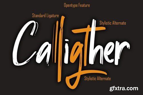 Calligther Handbrush Font