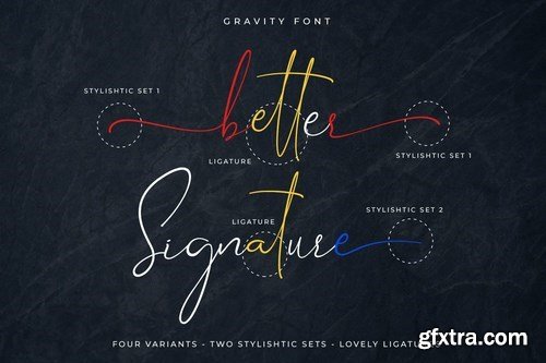 Gravity - Modern Signature Font