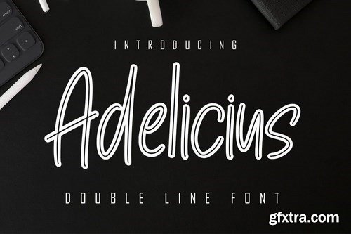 Adelicius Double Line Font