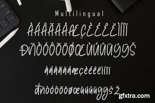 Adelicius Double Line Font