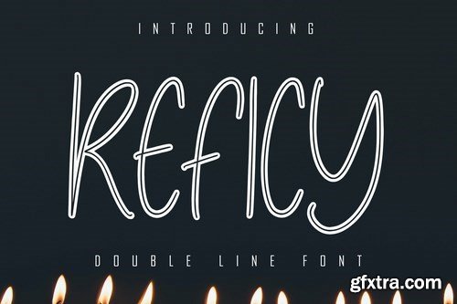 Reficy Double Line Font