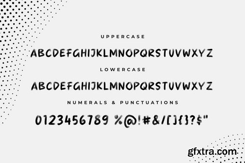 Utera - The Halftone Display Font