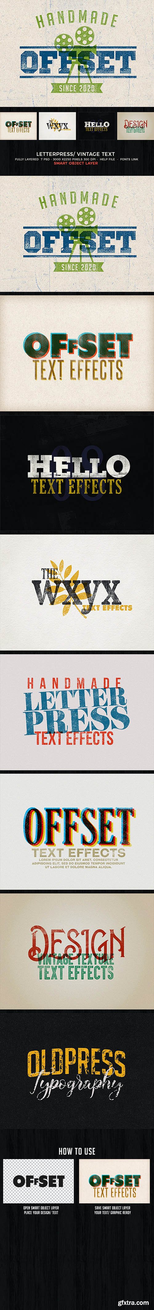 GraphicRiver - Letterpress / Vintage Text Effects 28019371