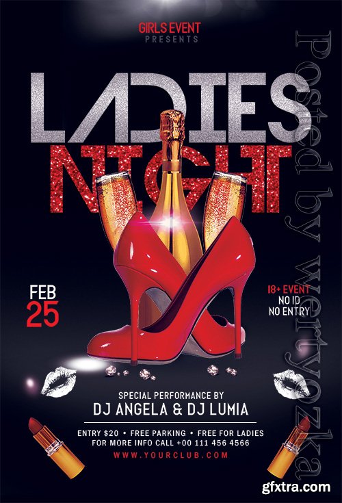 Ladies Night - Premium flyer psd template