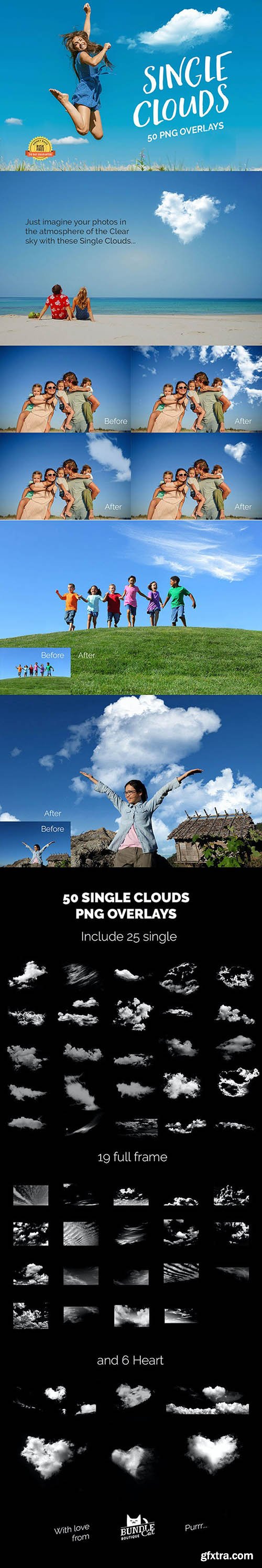 GraphicRiver - 50 Single Clouds Photo Overlays 27028119