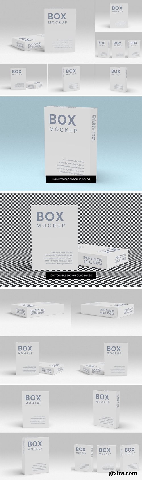 Box Mockup 8 PSD Files