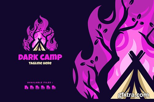 Dark Camp Elegant Logo