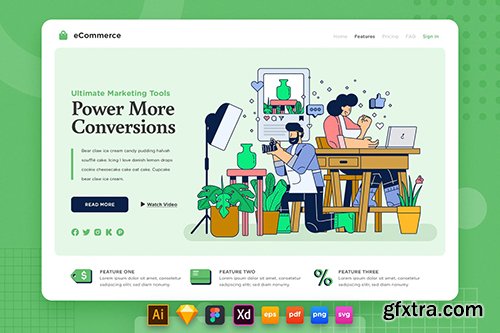 Landing Page V.23 Ecommerce - Product Marketing