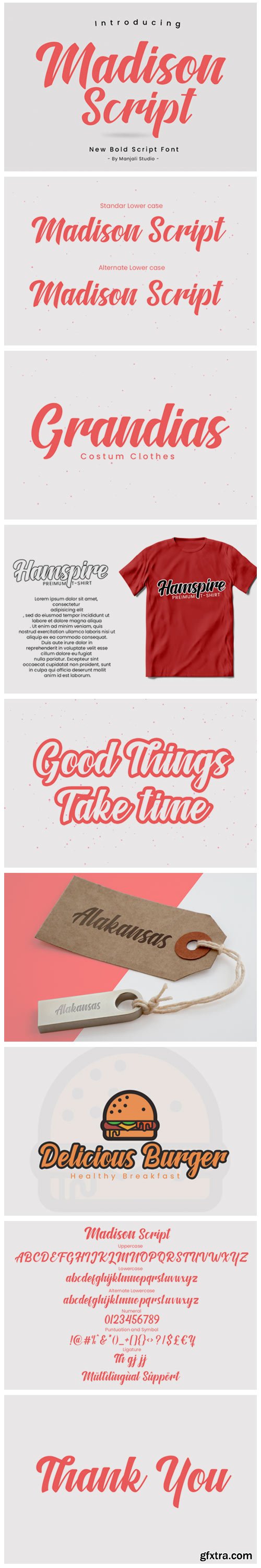 Madison Script Font