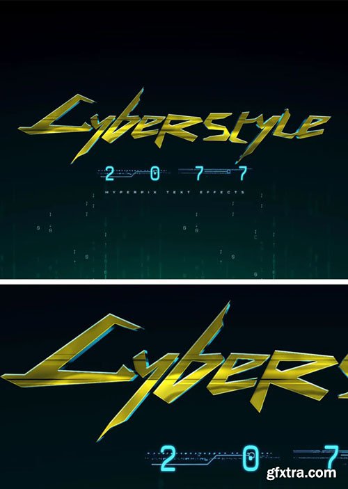 Cyberpunk 2077 Photoshop Text Effect