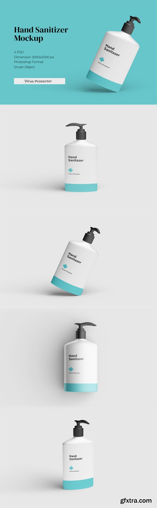 Hand Sanitizer PSD Mockup