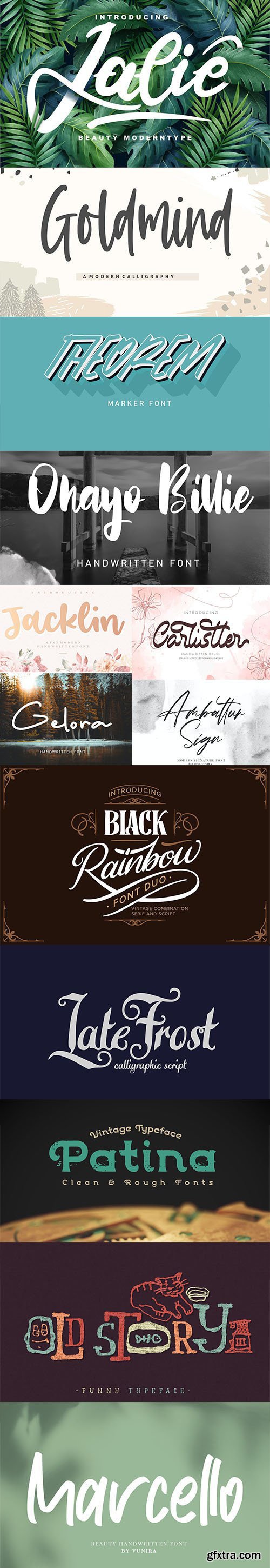 13 Creative Fresh Fonts Collection