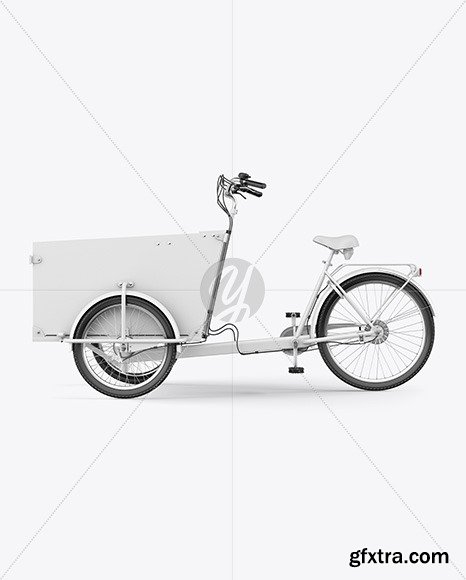 Cargo Bike Mockup - Left Side View 65717