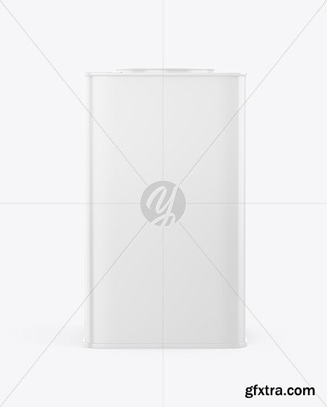 Glossy Square Tin Can Mockup 65339