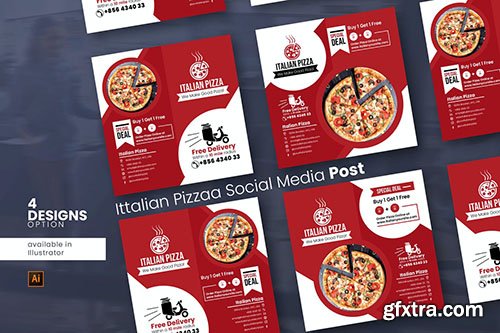 Italian Pizza Social Media Post