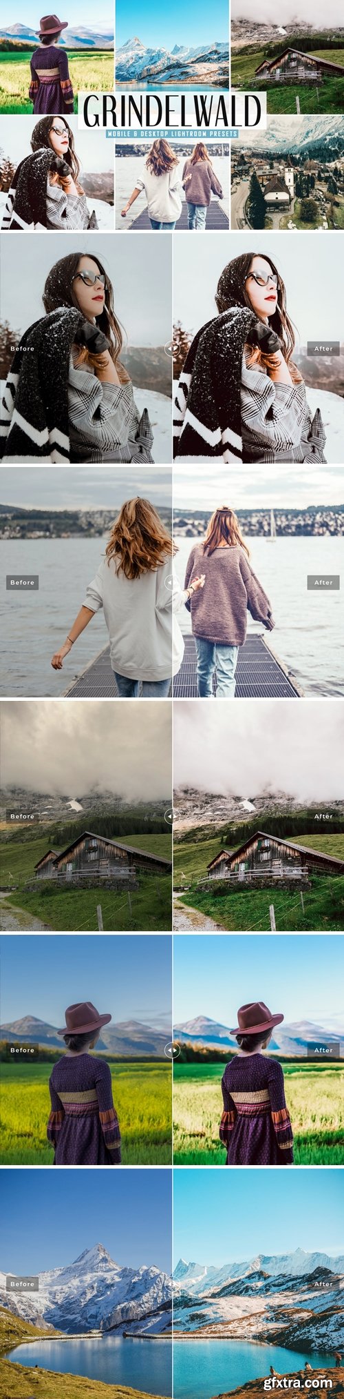 Grindelwald Mobile & Desktop Lightroom Presets