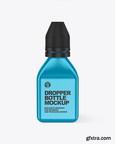 Metallic Dropper Bottle Mockup 65770