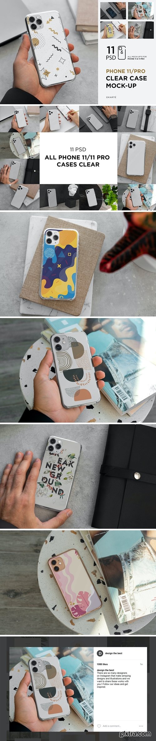 Phone 11/Pro Clear Case Mock-Up