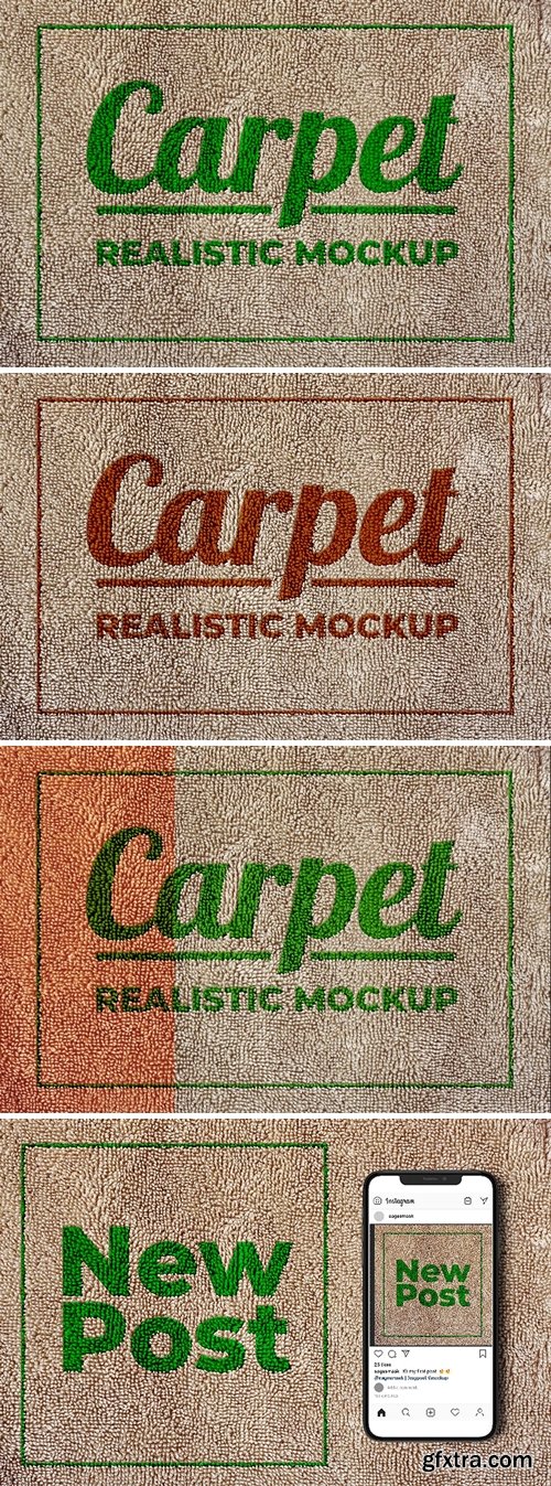 Carpet Realistic Mockup