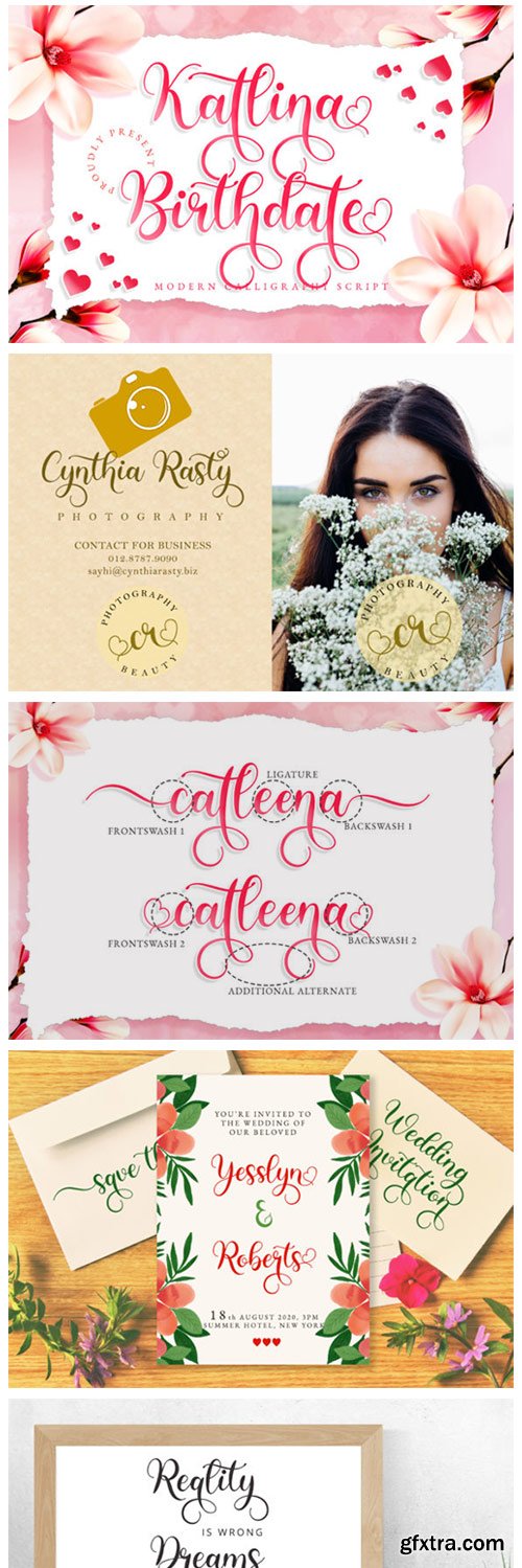 Katlina Birthdate Font