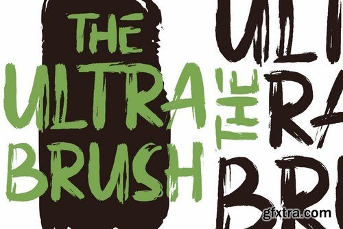 Ultra Brush Handbrush Font