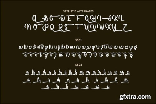 Vector Type Handlettering Font