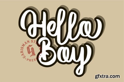 Vector Type Handlettering Font