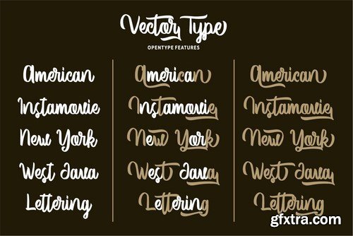 Vector Type Handlettering Font