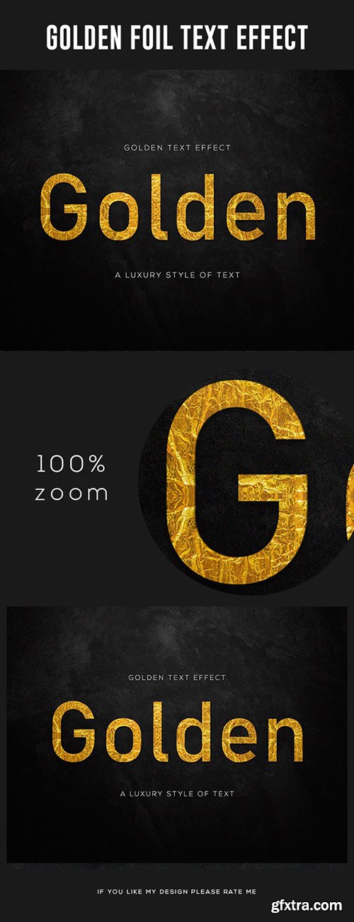 GraphicRiver - Gold Foil Text Effect 28006222