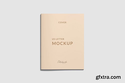 US Letter Cover Brochure/Magazine Mockup