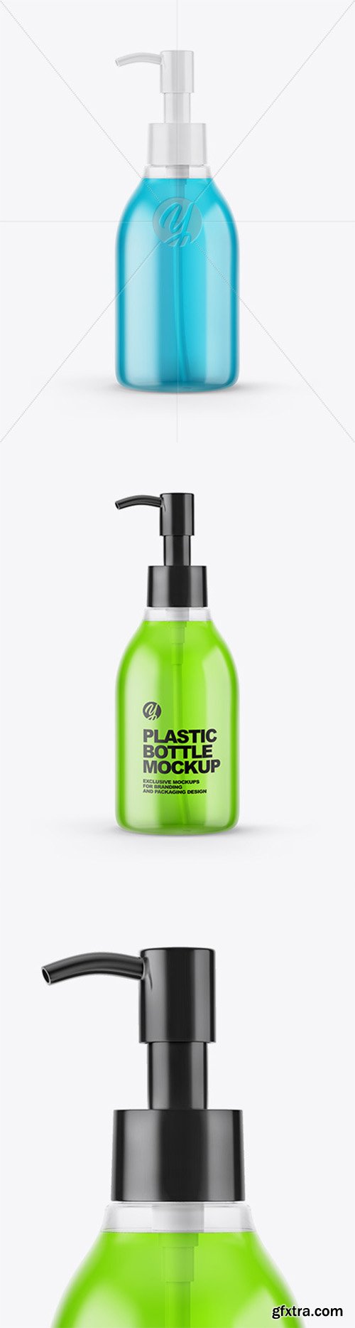 Clear Pump Bottle Mockup 64414