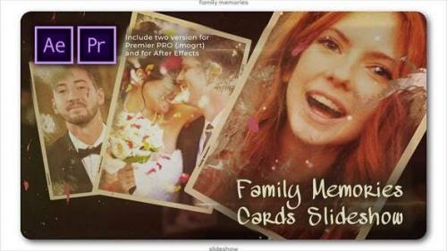 Videohive - Family Memories Cards Slideshow