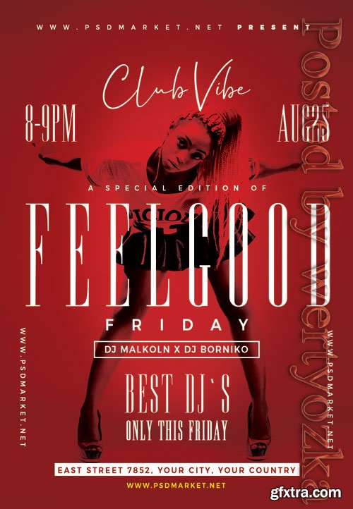 Feelgood friday - Premium flyer psd template