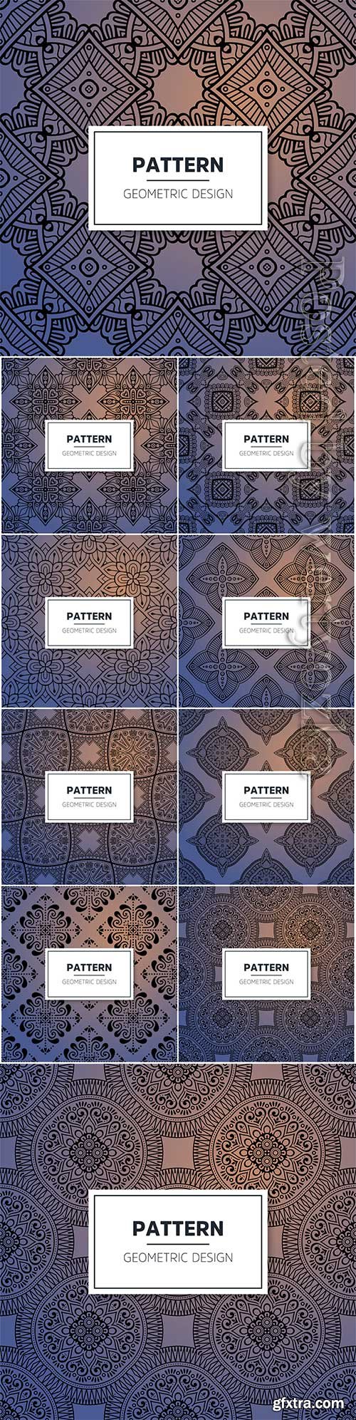 Luxury ornamental mandala seamless vector pattern