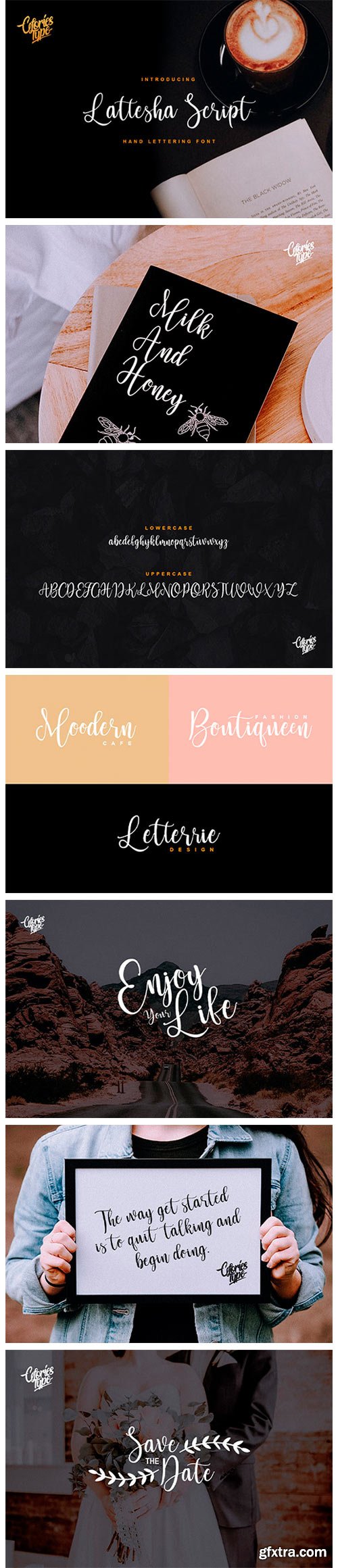 Lattesha Script Font