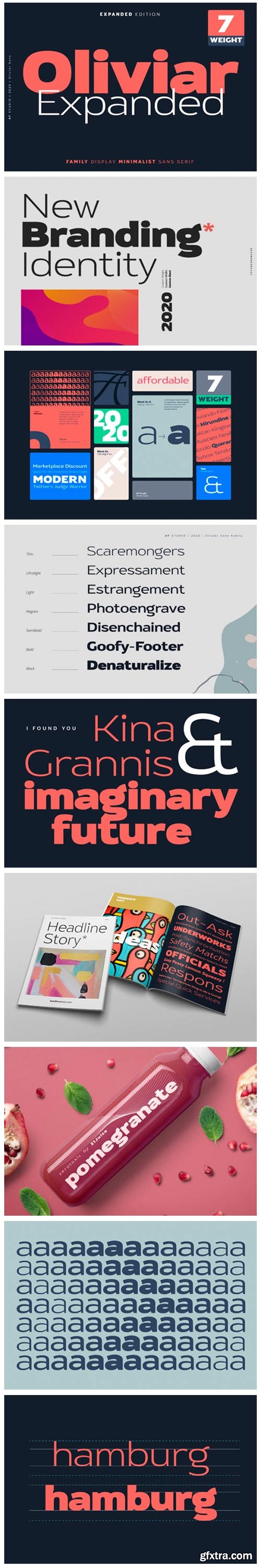 Oliviar Expanded Font Family