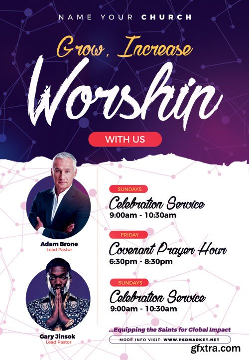 Worship - Premium flyer psd template