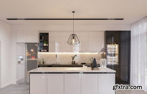 Living Room & Kitchen by Dang Quang