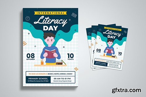 International Literacy Day Flyer Template