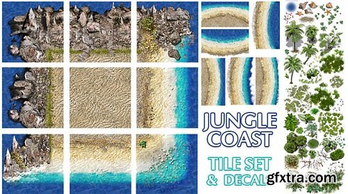 Jungle coast tile set + set of decals.