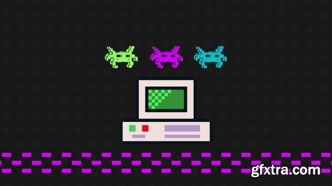 Build an 8-bit website using Bootstrap and Javascript.