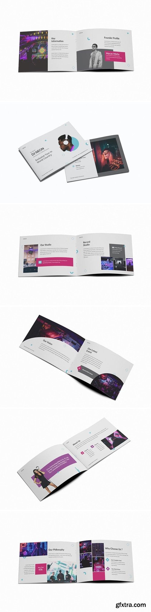 Dj A5 Brochure Template