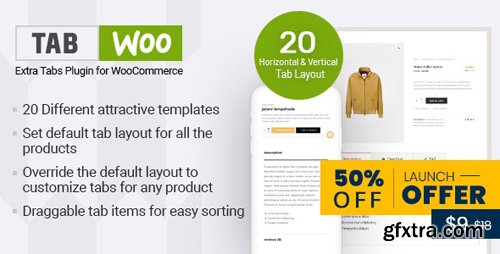 CodeCanyon - TabWoo v1.0.2 - Custom Product Tabs for WooCommerce - 25299521