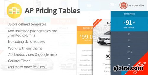 CodeCanyon - AP Pricing Tables v1.0.3 - Responsive Pricing Table Builder Plugin for WordPress - 19444865