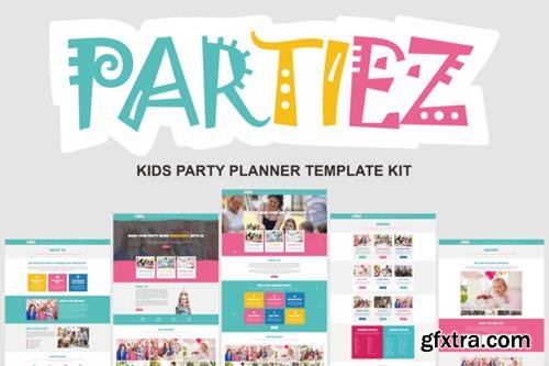 ThemeForest - Partiez v1.0 - Kids Party Planner Template Kit - 27909700