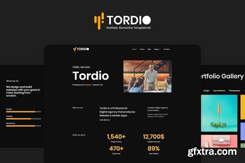 ThemeForest - Tordio v1.0 - Portfolio Digital Agency Template Kit - 27868313