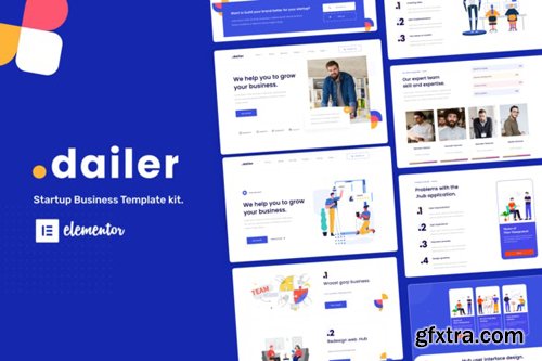 ThemeForest - Dailer v1.0 - Startup Elementor Template Kit - 28030061