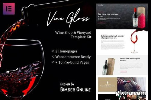 ThemeForest - Vine Gloss v1.0 - Wine Shop & Vineyard Template Kit - 27712477