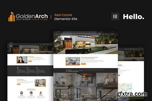 ThemeForest - GoldenArch v1.0 - Real Estate Elementor Template Kit - 28035802